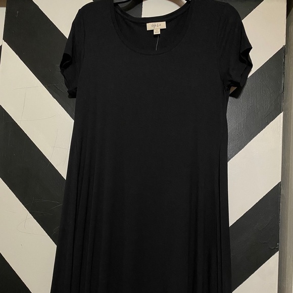 Style & Co Little Black A-Line Dress Size PM - Picture 3 of 4